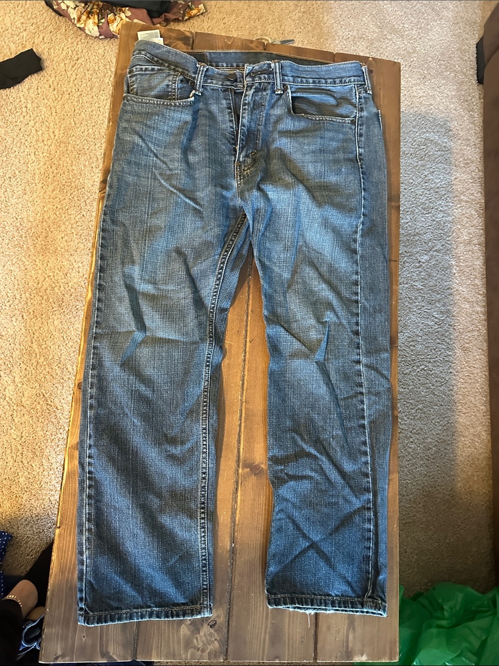 Levi's Men's Straight Jeans in Blue Denim